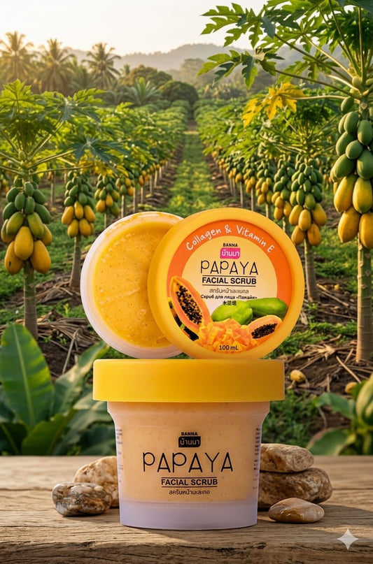 Papaya facial scrub