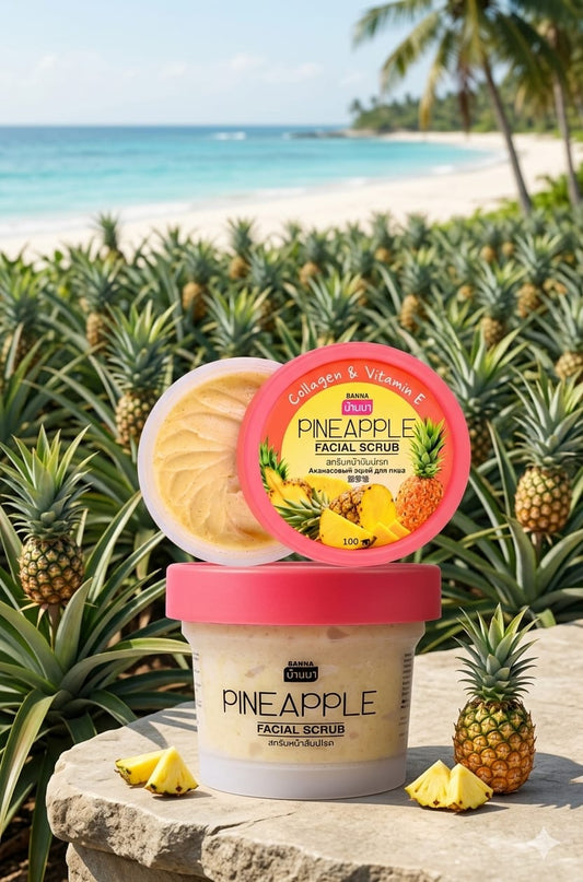 Pineapple facial scrub